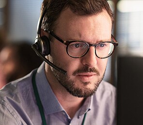 Executives in board room