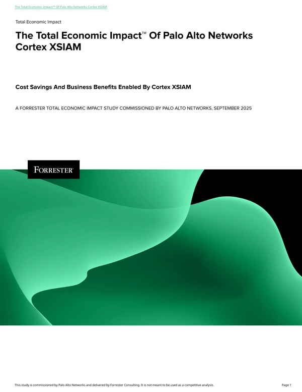 Forrester Total Economic Impact Study™ of Cortex XSIAM