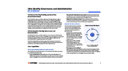 Identity Governance & Administration At a Glance