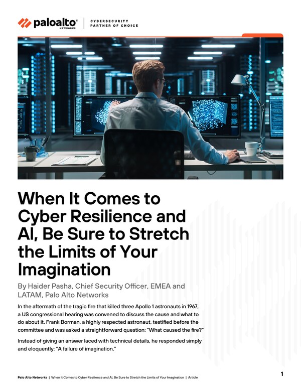 When It Comes to Cyber Resilience and AI, Be Sure to Stretch the Limits of Your Imagination