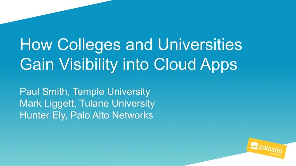 Colleges and Universities Gain Visibility into Cloud Apps